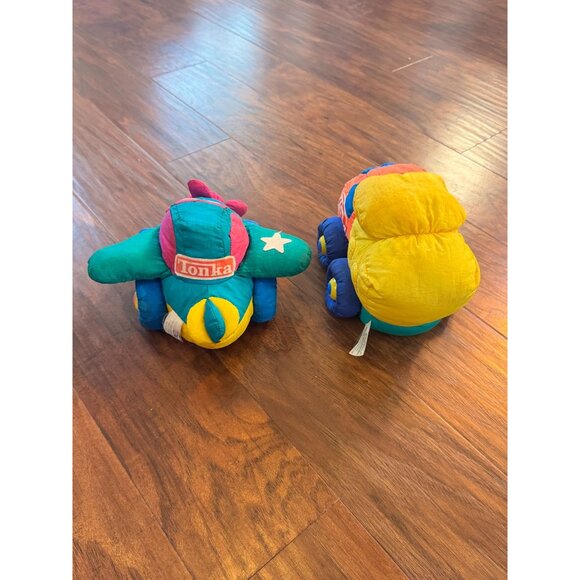 Vintage Tonka Soft Walkin Plush Airplane & Car Toy Bundle Not Tested Squeaker - Picture 11 of 14